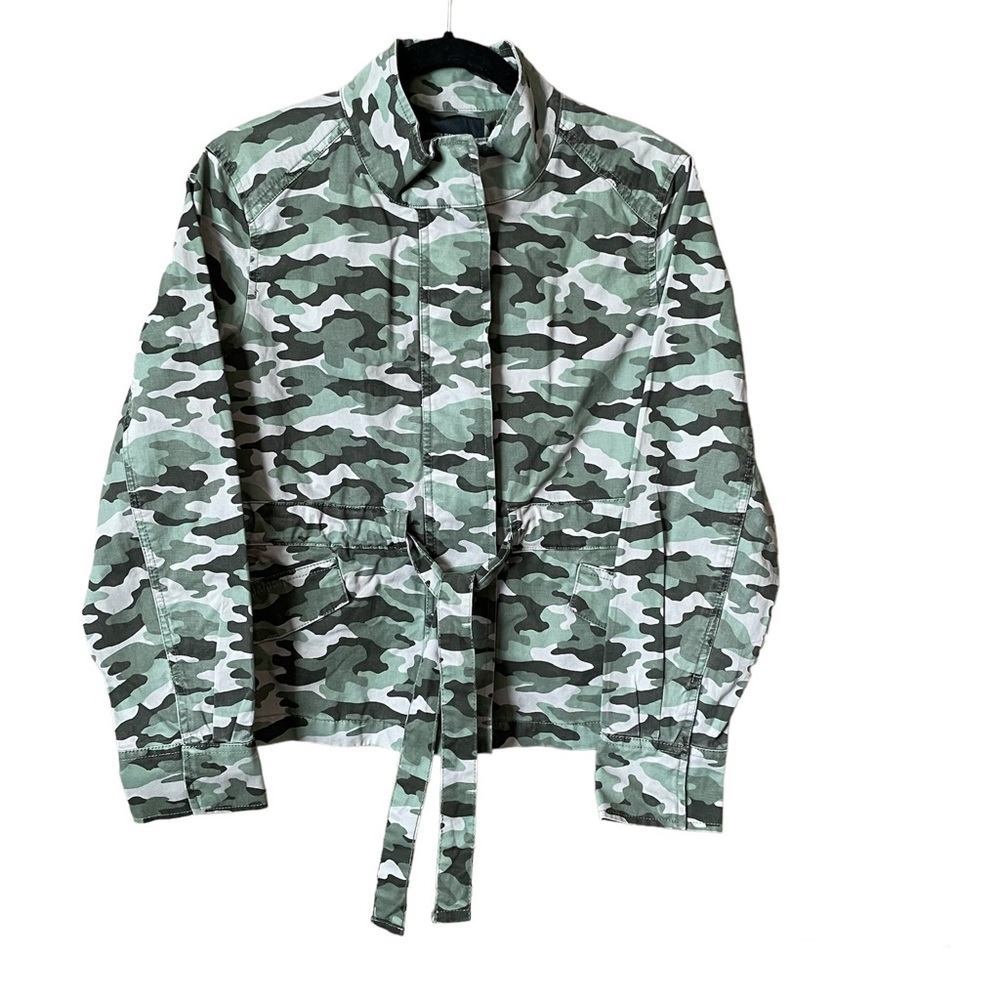 Banana Republic Camo Utility Jacket Petite Size Small